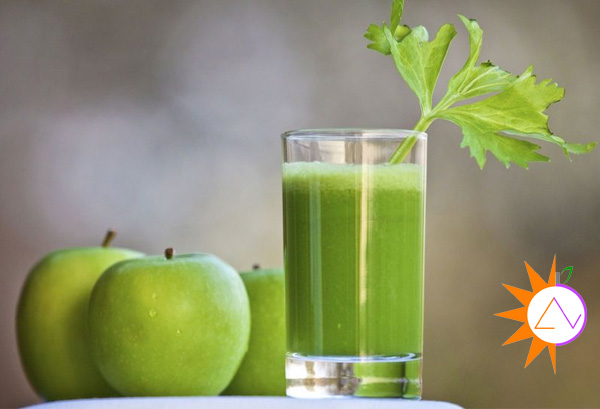 Nước ép cần tây táo xanh giúp giảm cân hiệu quả